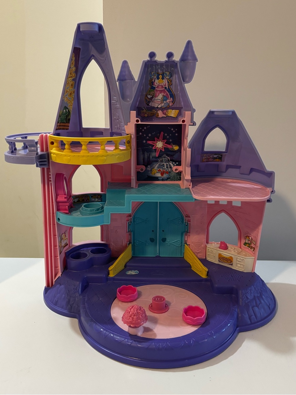 Little People Disney Princess Castle Musical Playset Light & Sound Works Tested